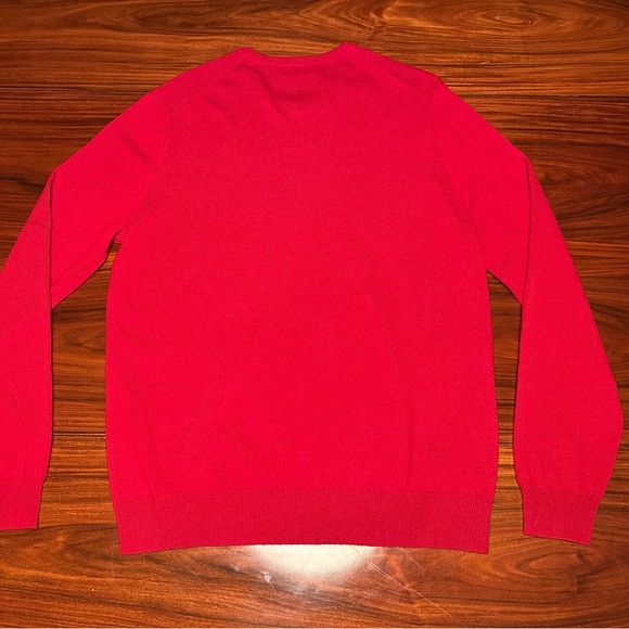 Malo Optimum Red Cashmere Sweater New With Tags - Picture 4 of 10